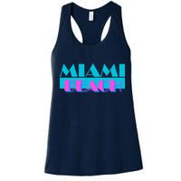 Retro Miami Beach Logo Womens Tank Top