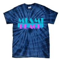 Retro Miami Beach Logo Tie-Dye T-Shirt