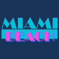 Retro Miami Beach Logo Tie-Dye T-Shirt