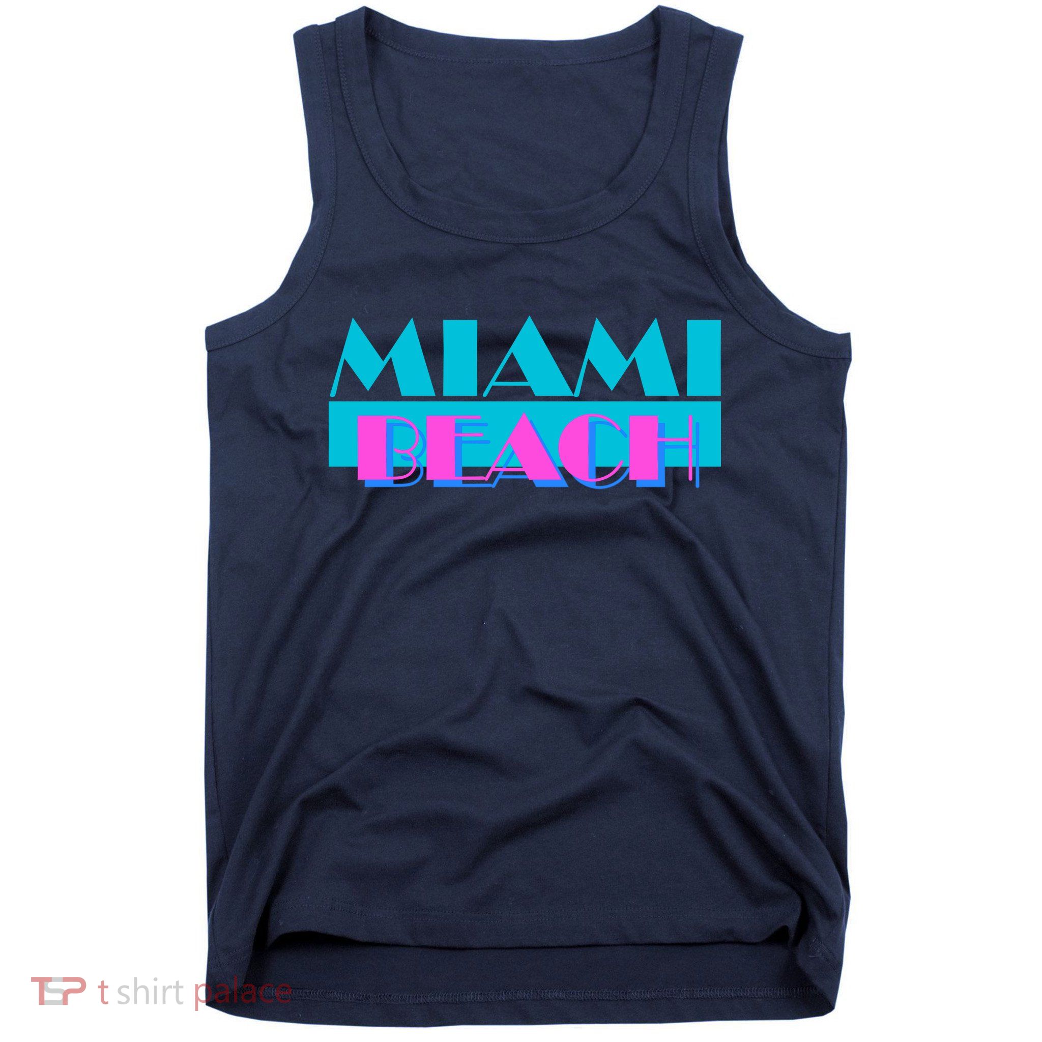 Retro Miami Beach Logo Tank Top
