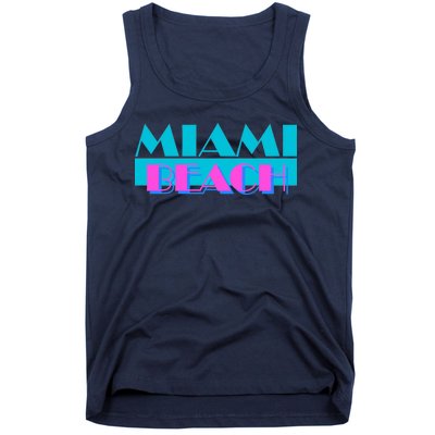 Retro Miami Beach Logo Tank Top