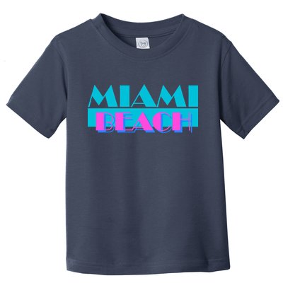 Retro Miami Beach Logo Toddler T-Shirt
