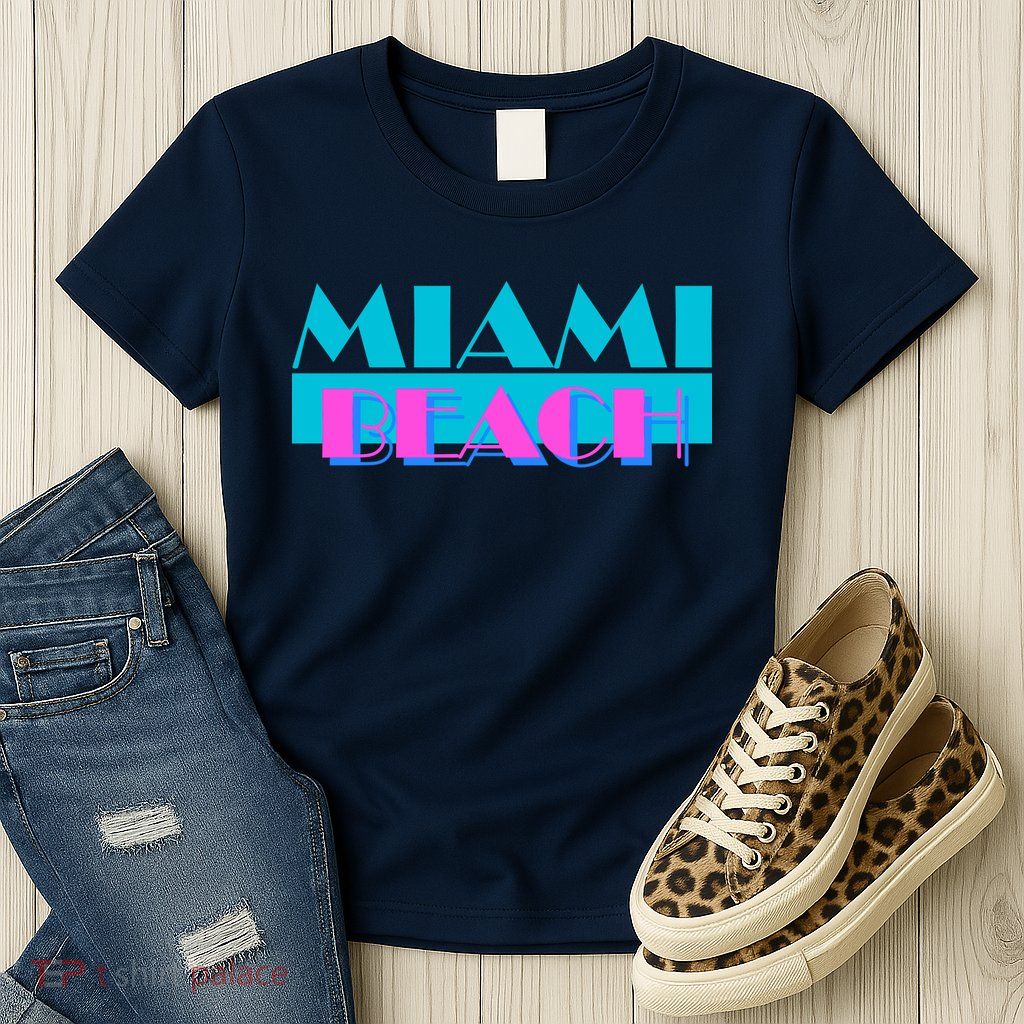 Retro Miami Beach Logo Women's T-Shirt