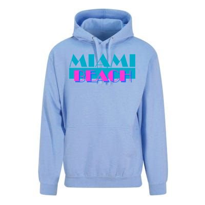 Retro Miami Beach Logo Unisex Surf Hoodie