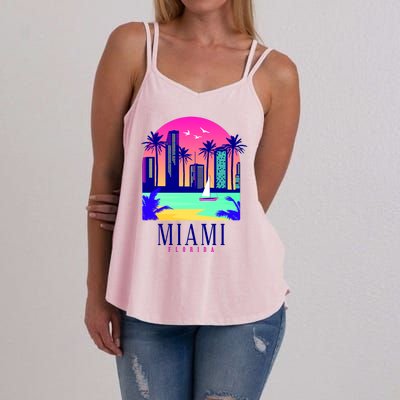 Retro Miami Florida Women's Strappy Tank