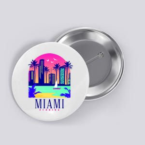 Retro Miami Florida Button