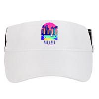 Retro Miami Florida Adult Drive Performance Visor