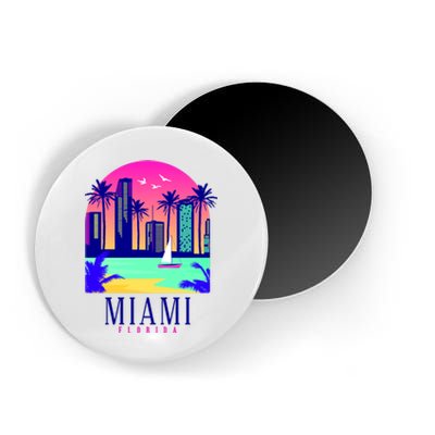 Retro Miami Florida Magnet