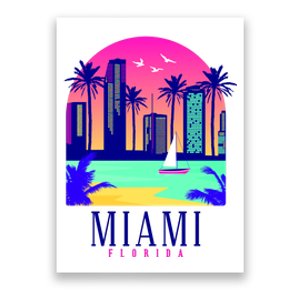 Retro Miami Florida Poster