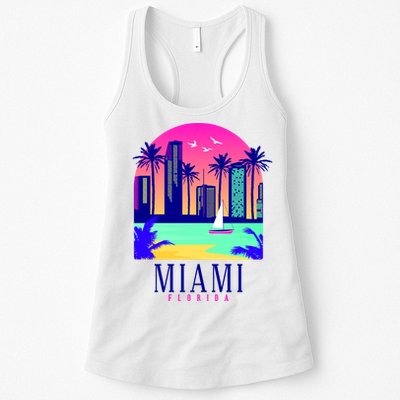 Retro Miami Florida Womens Tank Top