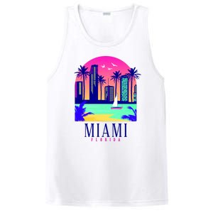 Retro Miami Florida PosiCharge Competitor Tank