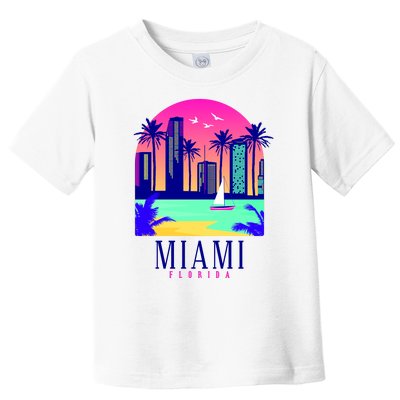 Retro Miami Florida Toddler T-Shirt