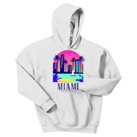 Retro Miami Florida Kids Hoodie