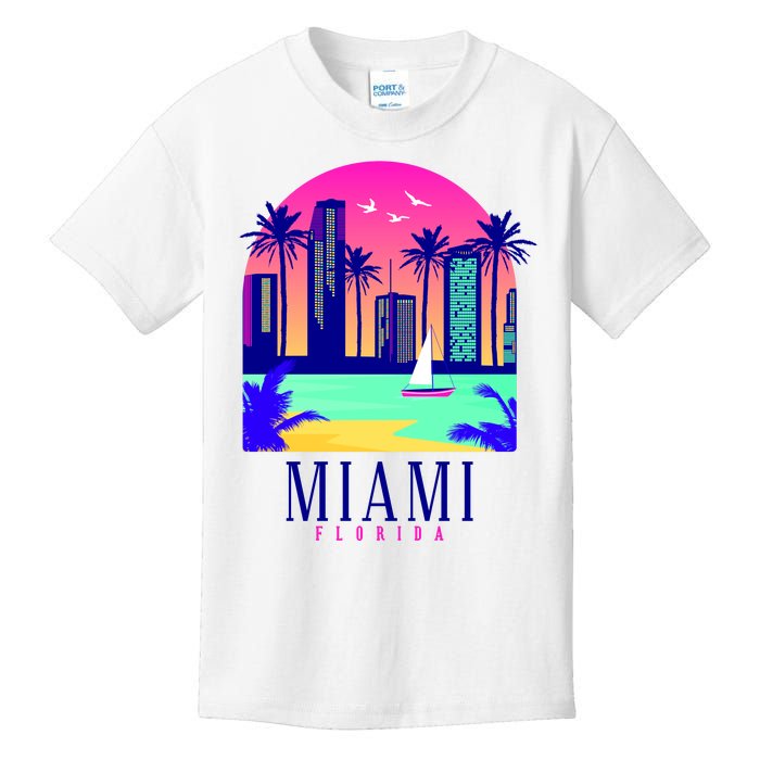 Retro Miami Florida Kids T-Shirt