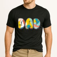 Retro Mod Pattern Dad Logo Performance Shirt