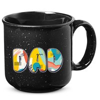 Retro Mod Pattern Dad Logo 15oz Campfire Ceramic Mug