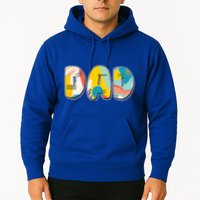 Retro Mod Pattern Dad Logo Hoodie