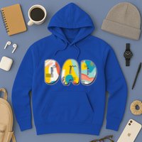 Retro Mod Pattern Dad Logo Hoodie