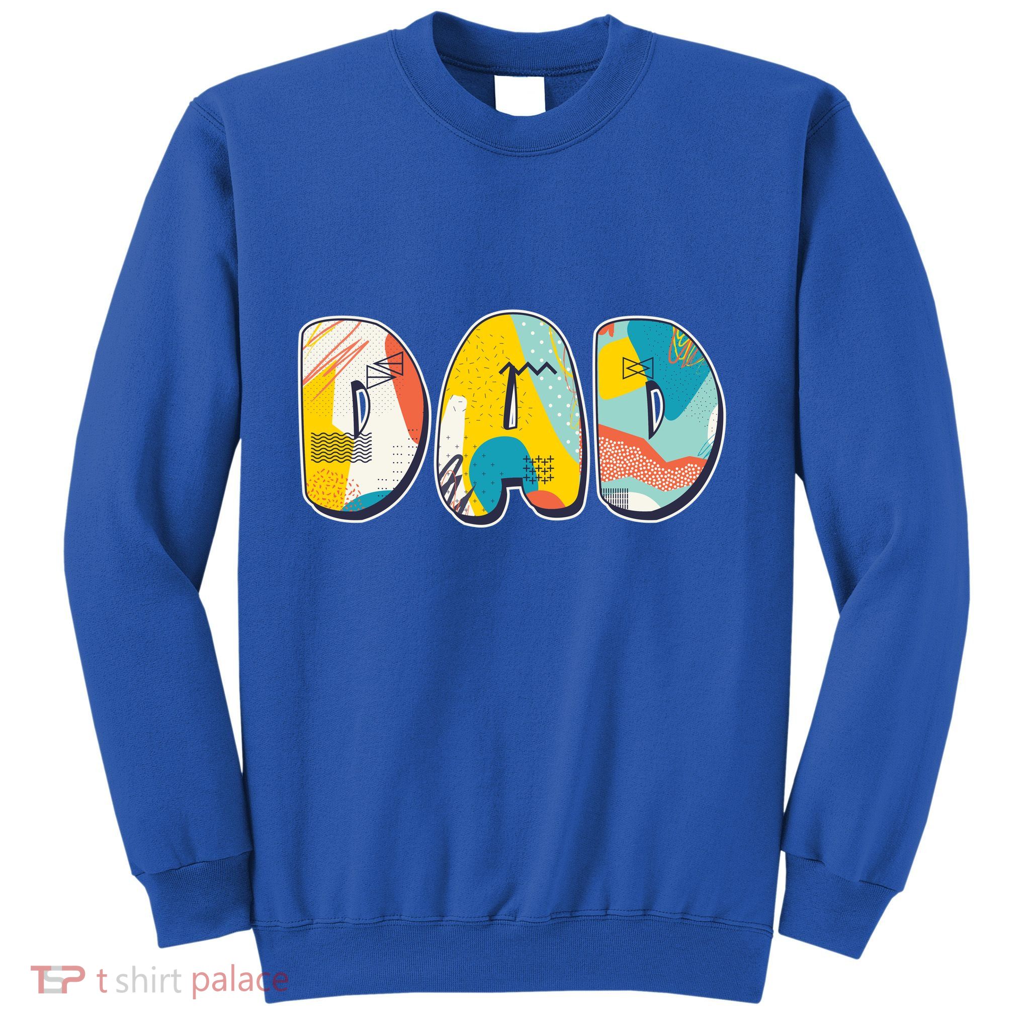 Retro Mod Pattern Dad Logo Sweatshirt