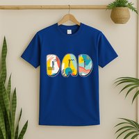 Retro Mod Pattern Dad Logo T-Shirt