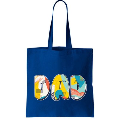 Retro Mod Pattern Dad Logo Bag