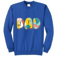 Retro Mod Pattern Dad Logo Tall Sweatshirt