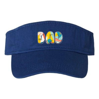 Retro Mod Pattern Dad Logo Visor