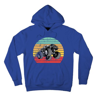 Retro Monster Truck Emblem Hoodie