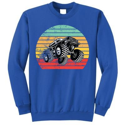 Retro Monster Truck Emblem Sweatshirt