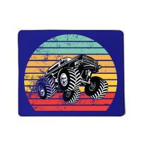 Retro Monster Truck Emblem Mousepad