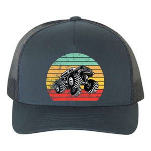 Retro Monster Truck Emblem Yupoong Adult 5-Panel Trucker Hat