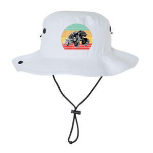 Retro Monster Truck Emblem Legacy Cool Fit Booney Bucket Hat