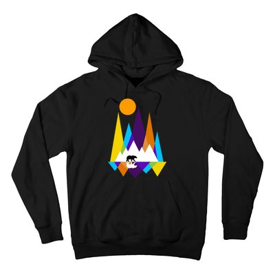 Retro Mount Bear Sunset Hoodie