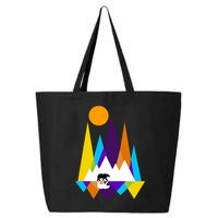Retro Mount Bear Sunset 25L Jumbo Tote