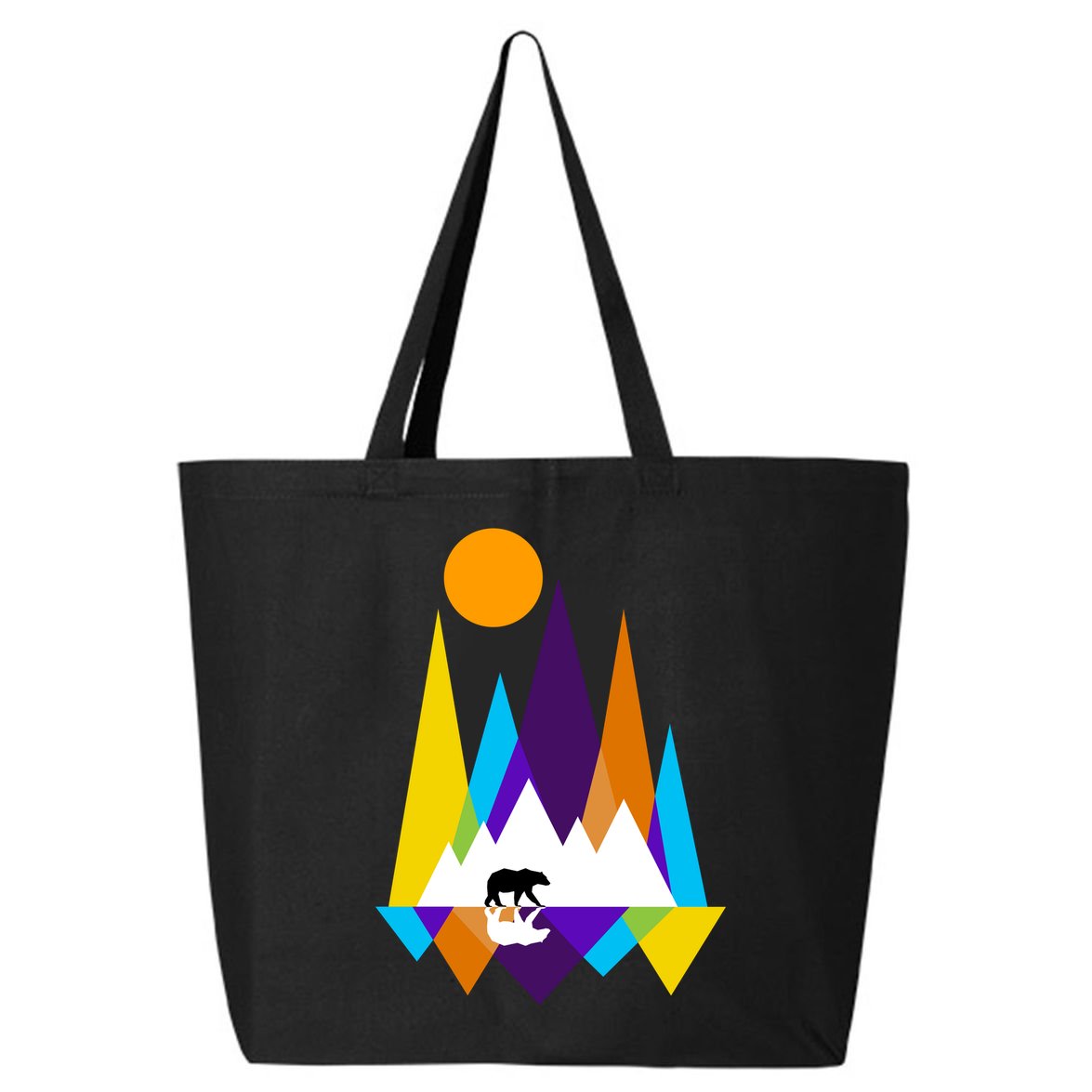 Retro Mount Bear Sunset 25L Jumbo Tote