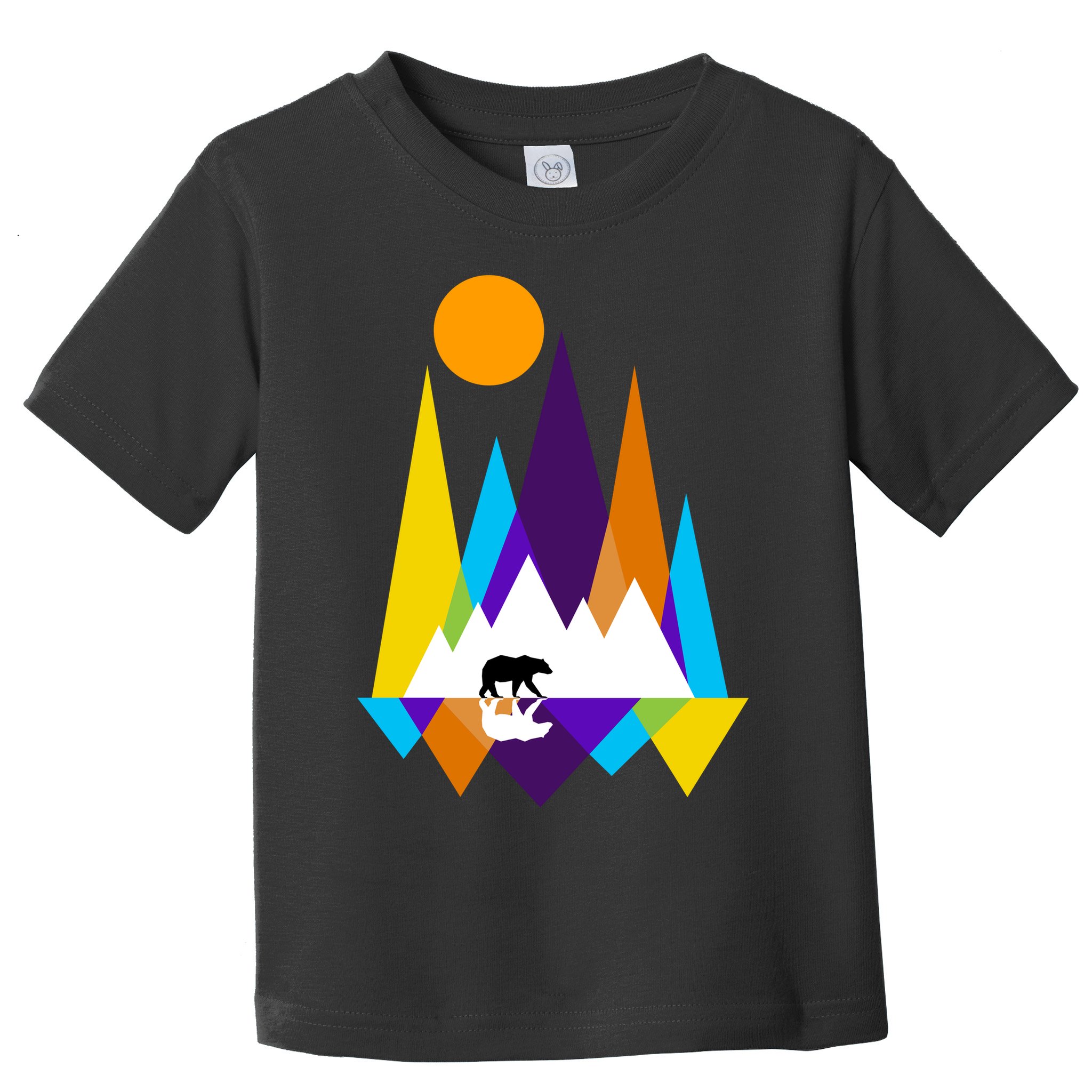 Retro Mount Bear Sunset Toddler T-Shirt