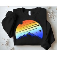 Retro Mountain Stars Sweatshirt