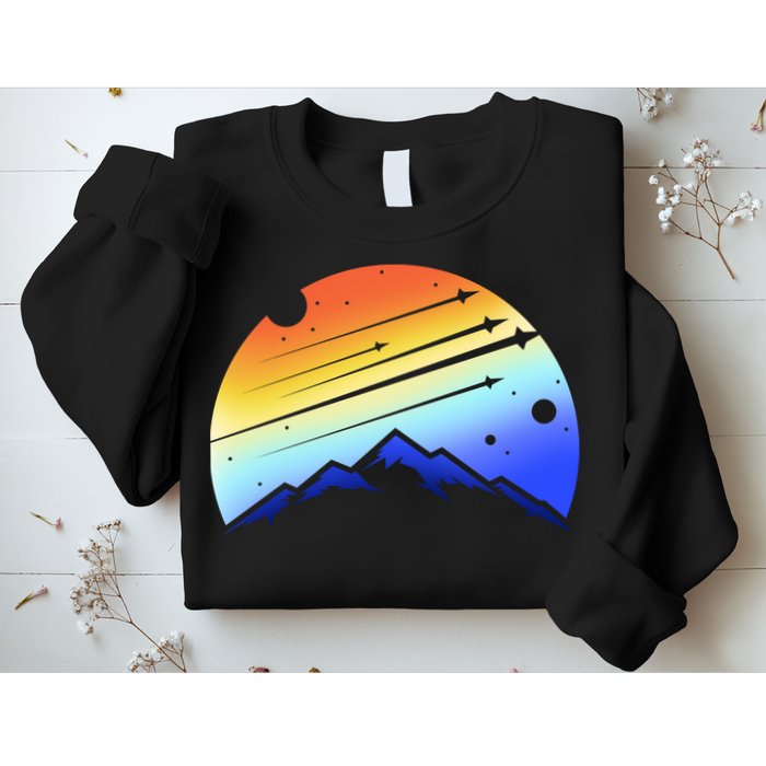 Retro Mountain Stars Sweatshirt
