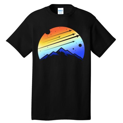 Retro Mountain Stars Tall T-Shirt