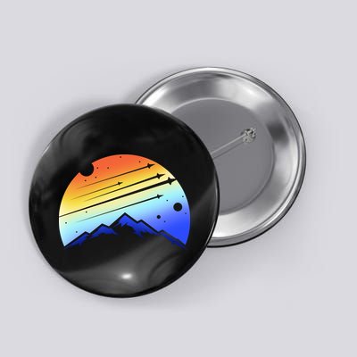 Retro Mountain Stars Button