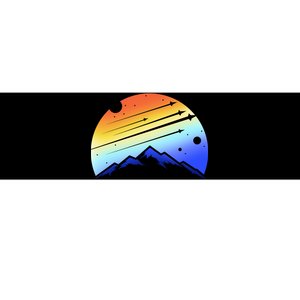 Retro Mountain Stars Bumper Sticker