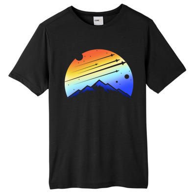 Retro Mountain Stars Tall Fusion ChromaSoft Performance T-Shirt