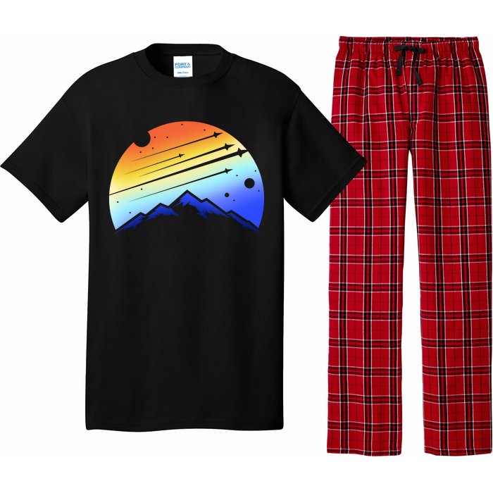 Retro Mountain Stars Pajama Set