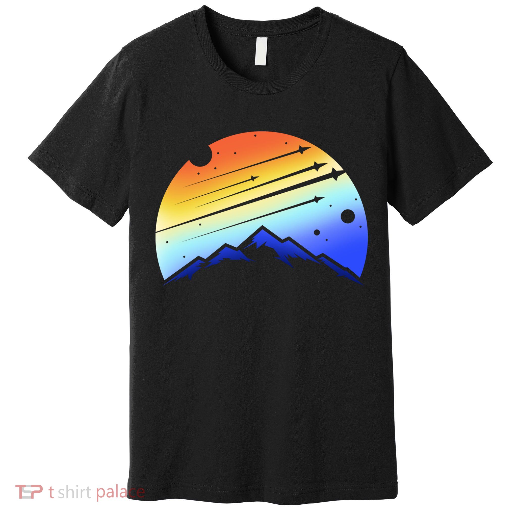 Retro Mountain Stars Premium T-Shirt