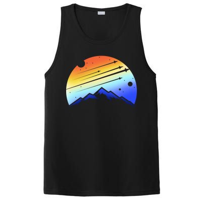 Retro Mountain Stars PosiCharge Competitor Tank