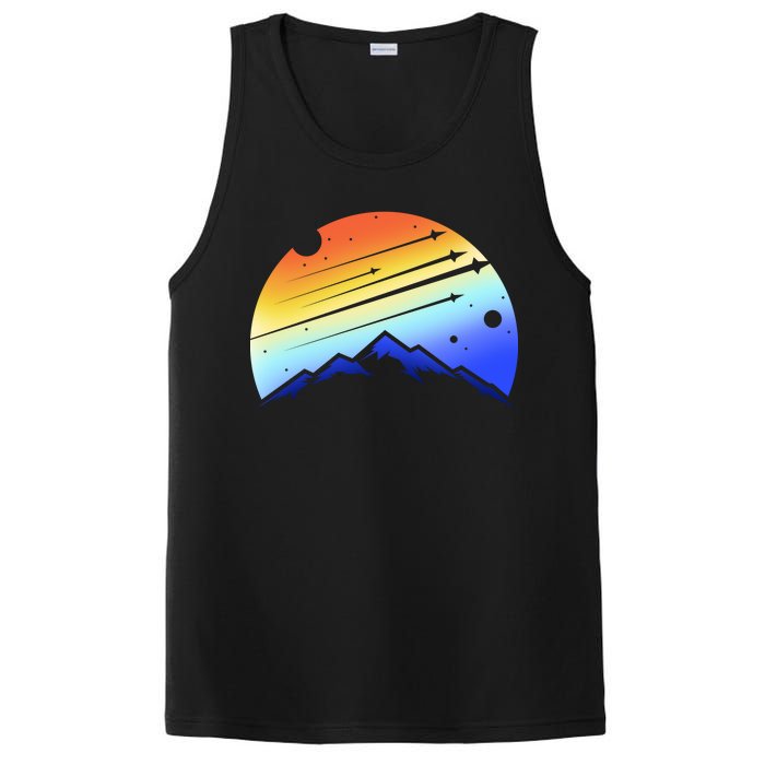 Retro Mountain Stars PosiCharge Competitor Tank