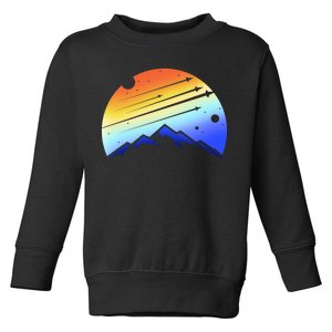 Retro Mountain Stars Toddler Sweatshirt