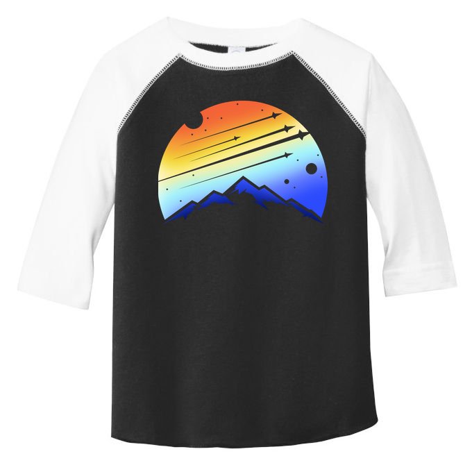 Retro Mountain Stars Toddler Fine Jersey T-Shirt
