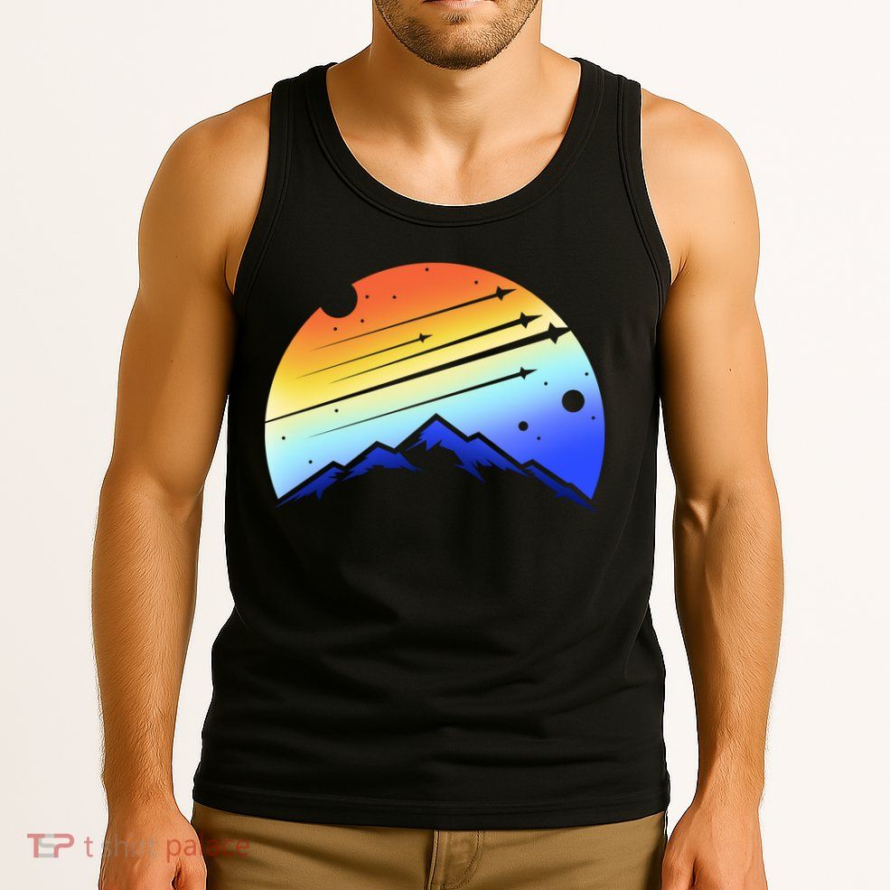Retro Mountain Stars Tank Top
