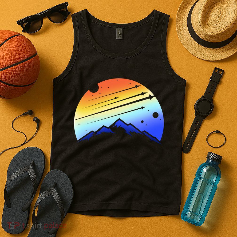 Retro Mountain Stars Tank Top